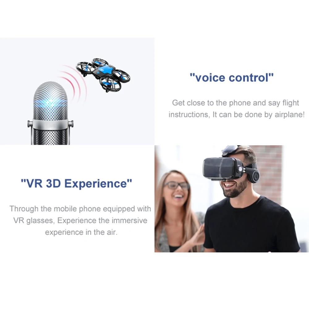 Новинка V8 2022 мини-Дрон Квадрокоптер с 4K HD камерой Wi-Fi Fpv давление воздуха