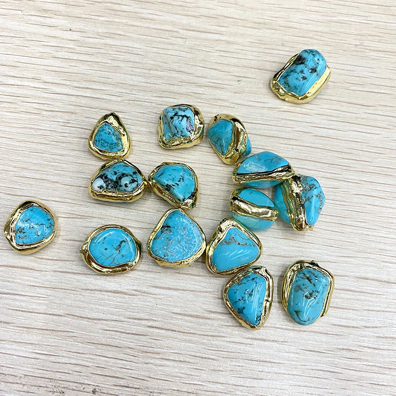 

10pcs/lot Irregular Turquoise Loose Beads for DIY Jewelry Making Accessories