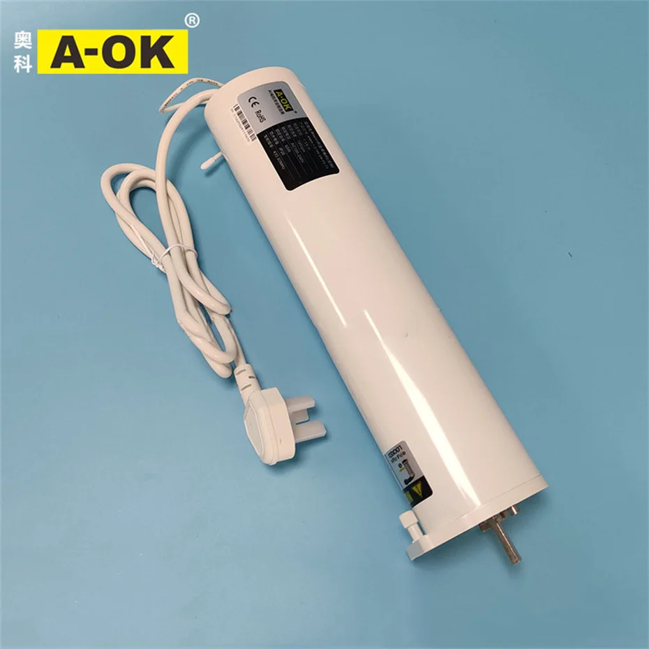 

Тихий двигатель для штор A-OK AM68 Tuya Zigbee, RF433 управление/приложение Tuya/485/сухое управление контактами, 100-240 В, голосовое управление Alexa/Google