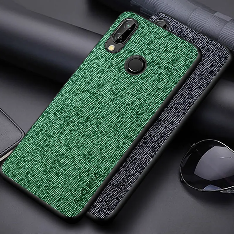 Чехол для Huawei P20 Lite мягкий чехол из искусственной кожи с узором в виде креста ТПУ и