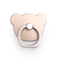 finger ring stand base grip 360 degree rotating bear shaped ultra thin metal stand foldable universal smartphone stand