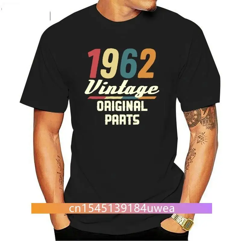 New Vintage 1962 Mens T-Shirt Retro 60S 56Th Birthday Tee Pure Cotton Tee Shirt