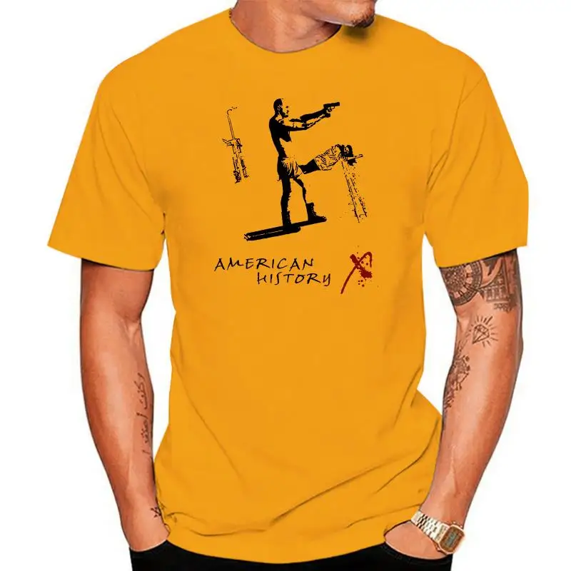 

American History X V1 movie poster T SHIRT WHITE NATURAL all sizes S-5XL