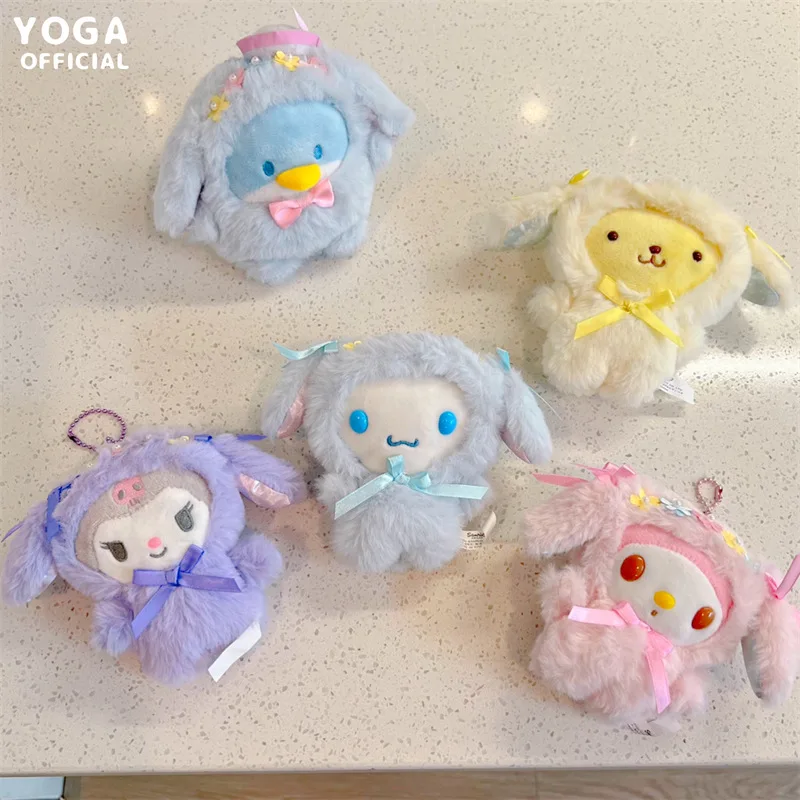 

10 см Kawaii аниме My Melody плюшевая игрушка с наполнителем, новый Пасхальный кролик, Детская плюшевая игрушка, подарок на день рождения