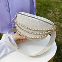 womens waist bag chain crossbody handbags 2022 trend luxury designer shoulder chest bags brand fanny pack female shopper purse