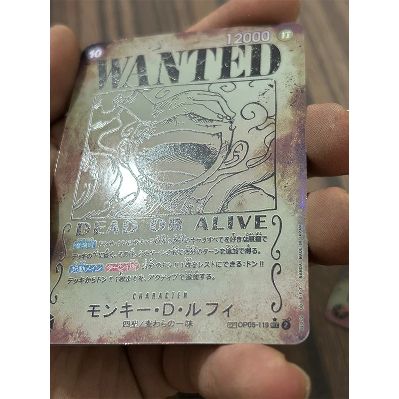 Фото ONE PIECE OPCG Monkey D. Luffy Shanks Kaidou Wanted DIY домашние игры игрушки коллекционная карта подарок на Рождество и день рождения №2