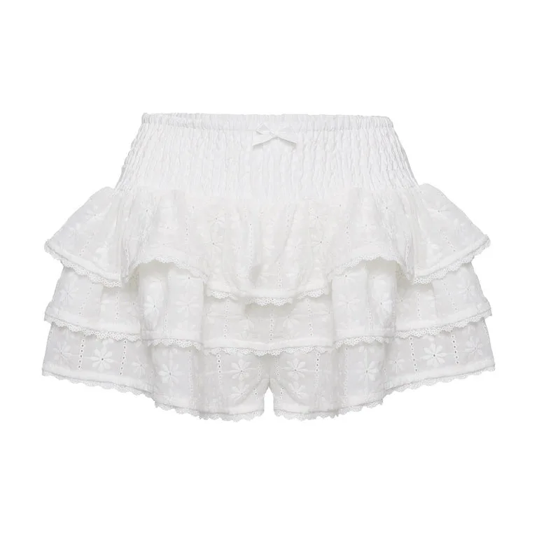 Женские милые шорты чистого желания новые сексуальные брюки юбка с рюшами