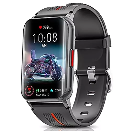

Smart Watch for Android iOS 1.57 inch Full Touch Screen Heart Rate Blood Oxygen Monitoring IP68 Waterproof for Men Women