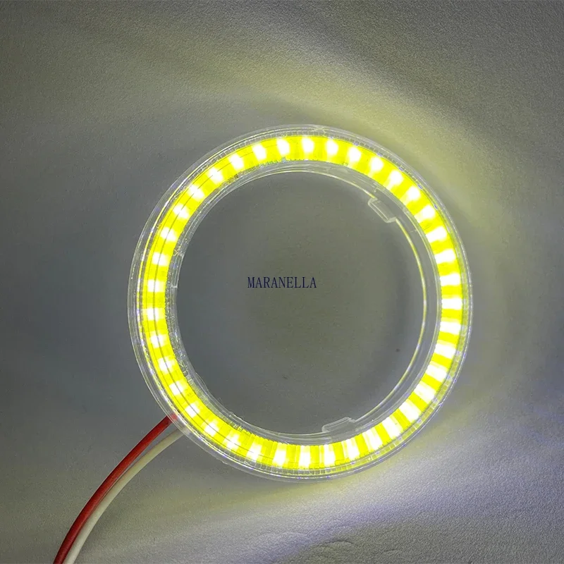 

1 шт. 60 мм 70 мм 80 мм 90 мм 95 мм 100 мм 110 мм 120 мм ангельские глазки Halo кольцо автомобиль мотоцикл DRL противотуманные фары светодиодные фары лампы DC 12 В