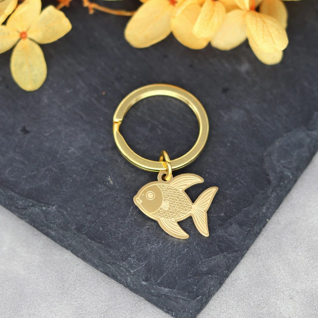 Модный брелок из нержавеющей стали Lucky Koifish высококачественный кулон для женщин и