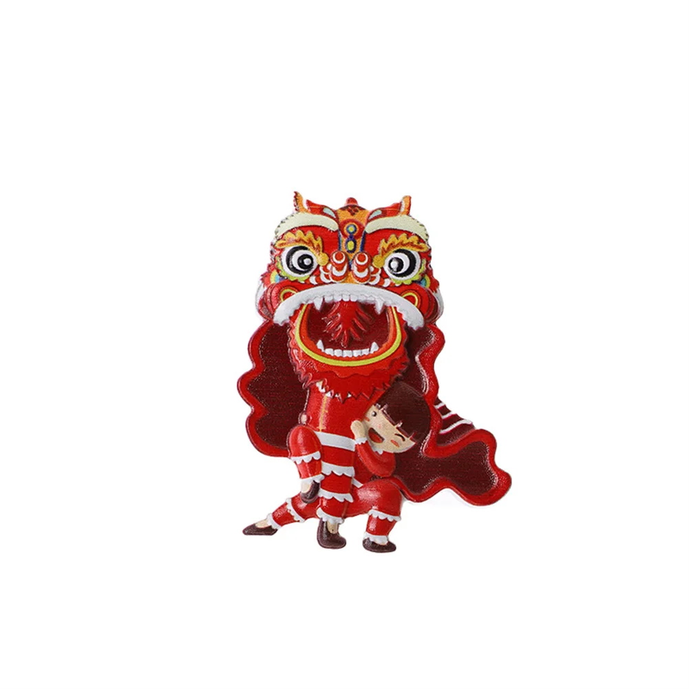 Креативные магниты на холодильник в китайском стиле мультяшный милый