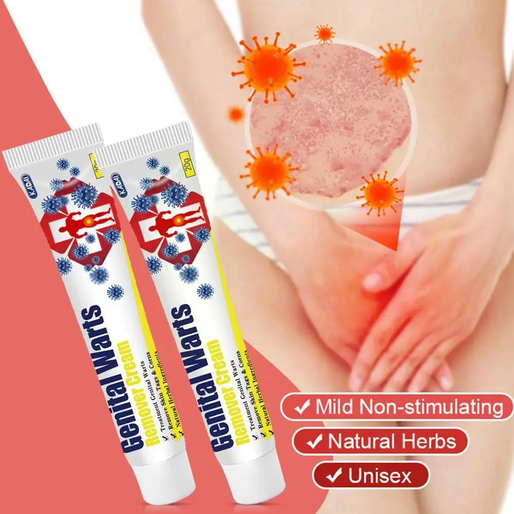 

Genital Wart Herpes Remover Ointment Skin Tags Mole Papillomas & Cream Condyloma Remover Wart Treatment Acuminatum Q8W5