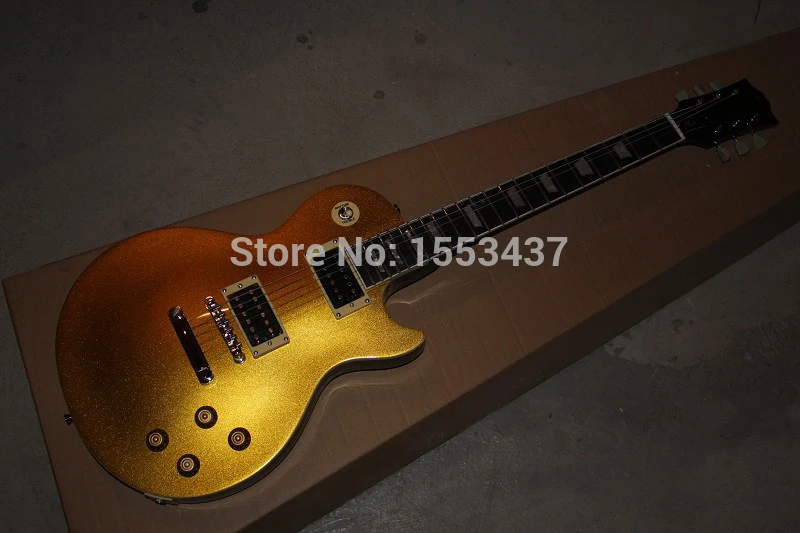 

Hot selling Who.ale - 2015 New style Gold burst black back slash model OEM Electric Guitar in stock