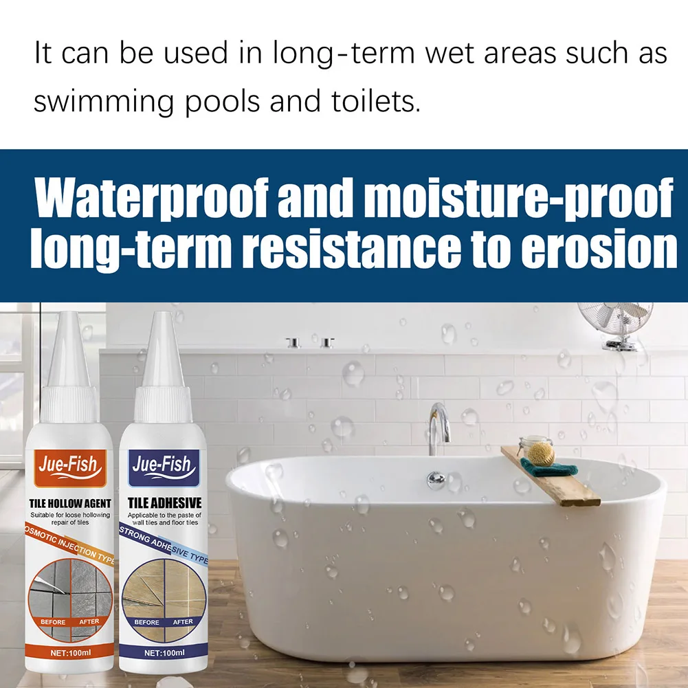 100 мл клей для плитки проникающий свободный пустой полый барабанный домашний пол