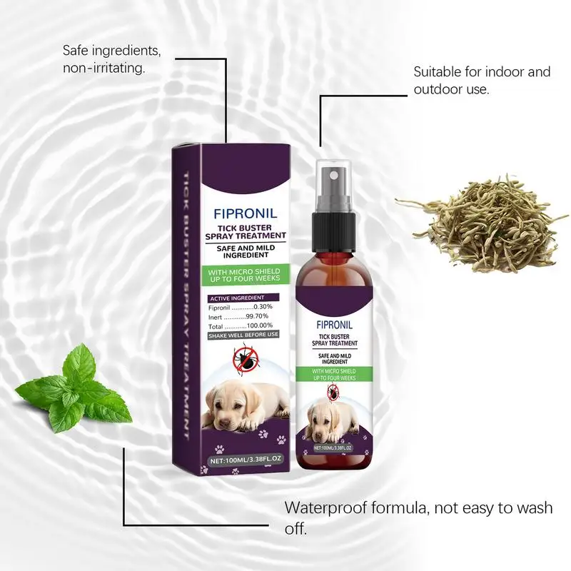 Спрей для кожи домашних животных средство удаления Вшей контроля клещей спрей 100