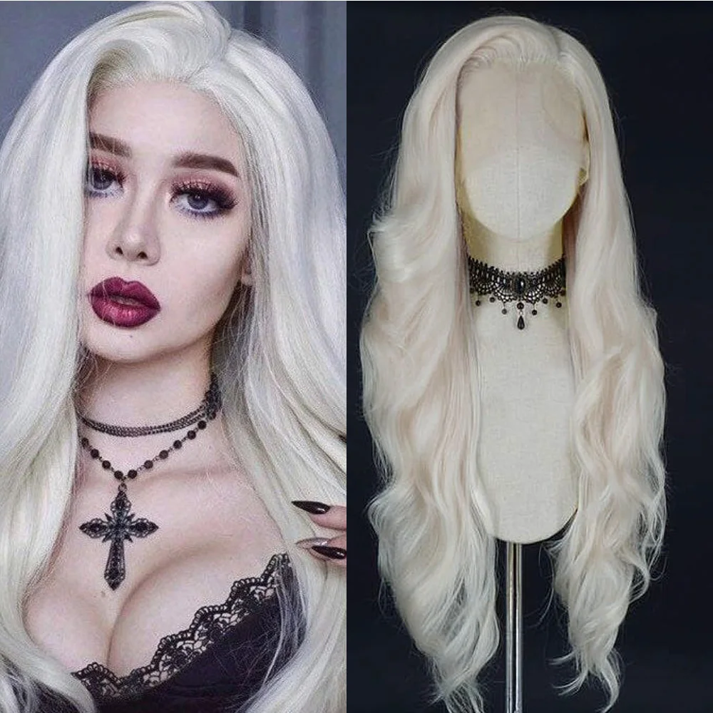 

Синтетические волосы блонд тело волнистые мягкие натуральные волосы прямой кружевной передний женский парик без клея