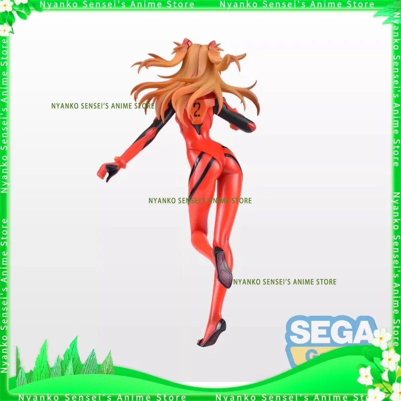 Фото В наличии SEGA NEON GENESIS EVA Asuka 22 см Копье длинного вождения Фигурка премиум-класса Аниме Модели Игрушечная кукла Коллекционная №3