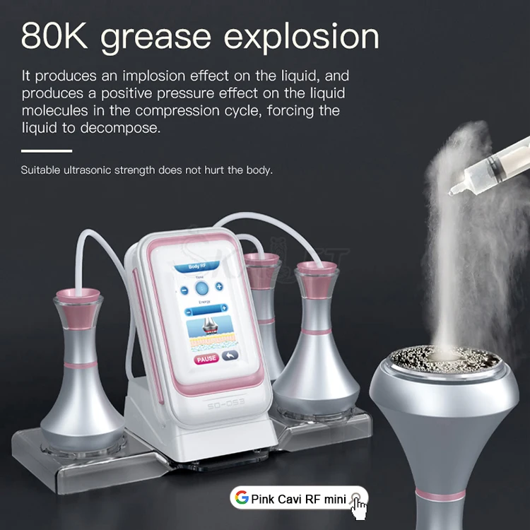 

Cavitation 80K Body Shaping Cellulite Reduction Machine Salon Home RF Cavitation Vacuum Skin Tightening Slimming Machine