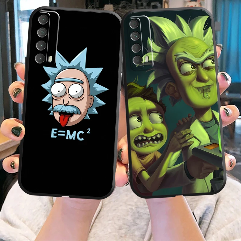 

Funny Carton Rick And Morty US Phone Case For Huawei Y6P Y6 2019 Y7S Y7 2019 Y7P 2020 Y8P Y9A Y9 Prime 2019 Y9 2019 Funda Cover