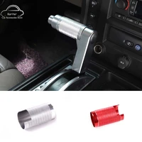 for hummer h2 2003 2007 aluminum alloy red silver car styling gear head shift knob handle cover sticker car interior accessories