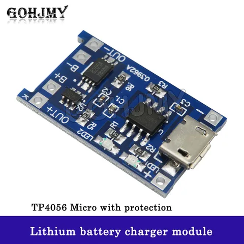 Модуль зарядки литиевых аккумуляторов GOHJMY Micro Type-c USB