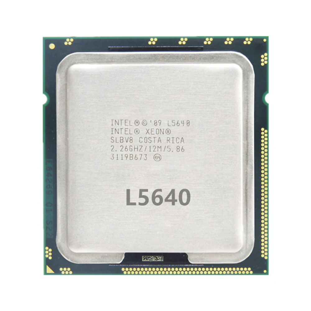 

Intel Xeon L5640 2.26GHz 12MB 5.86 GT/s SLBV8 LGA 1366 Server CPU