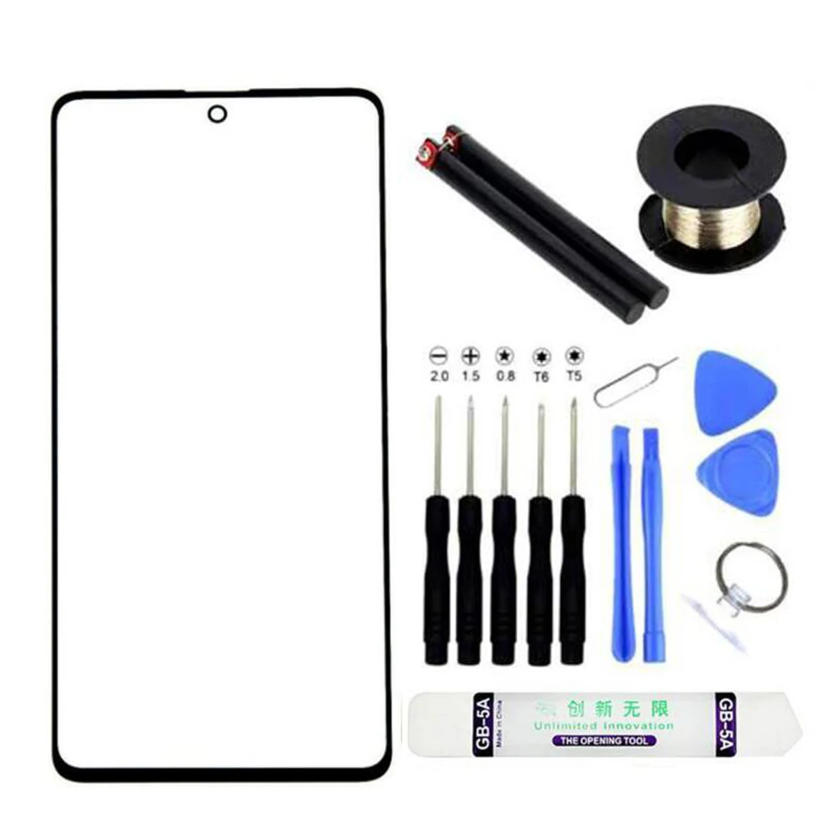 

Черное Переднее стекло экрана + OCA Замена для Samsung Galaxy Note 10 Lite S10 Lite A70 фотовнешняя Сенсорная панель ремонтные комплекты