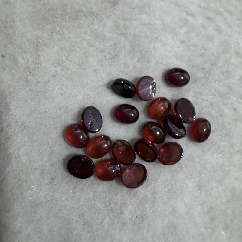Оптовая продажа 10 шт. бусина из натурального граната 7x9 мм 8x10 овалы