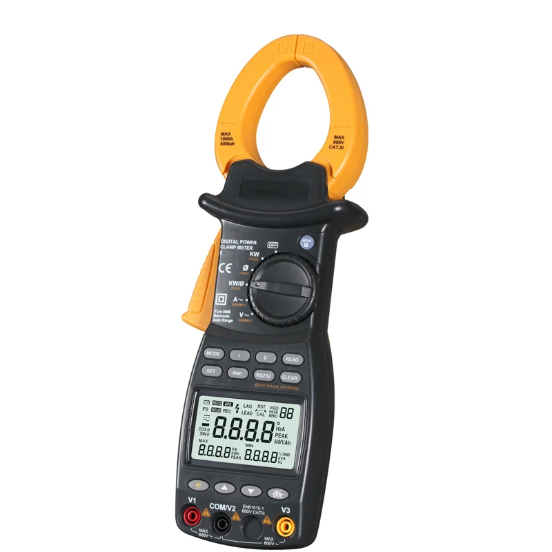 

AC RMS Active Power Factor Passive Frequency Harmonic Clamp Meter Test