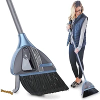 2 in 1 cordless sweeper built in vacuum broom floor vacuum cleaner lazy dust scoop hand cleaner magic broom cleaning tool