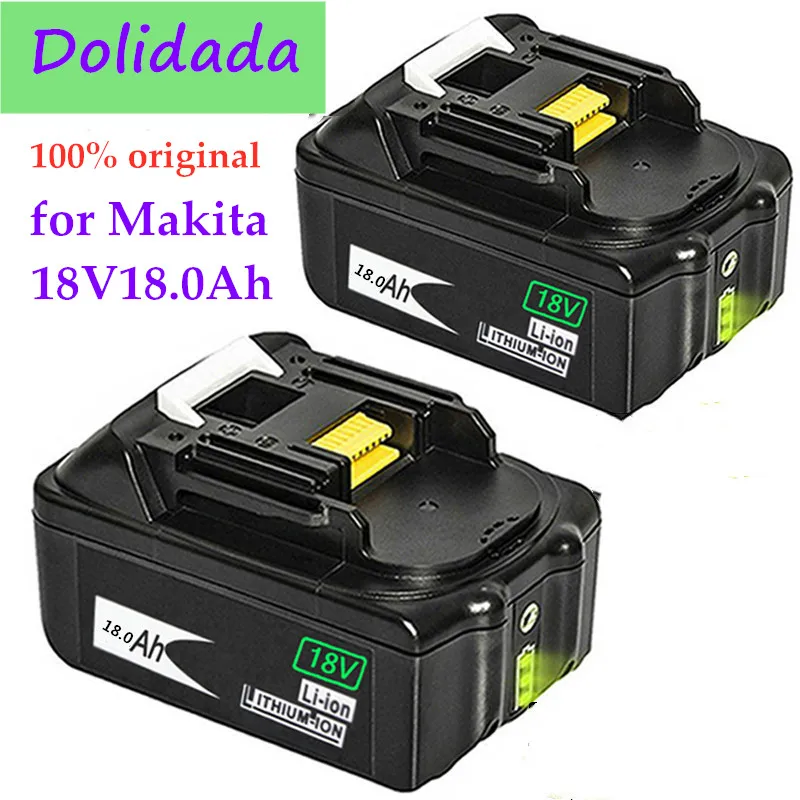 

NEW Original For Makita 18V 18000mAh Rechargeable Power Tools Battery with LED Li-ion Replacement LXT BL1860B BL1860 BL1850
