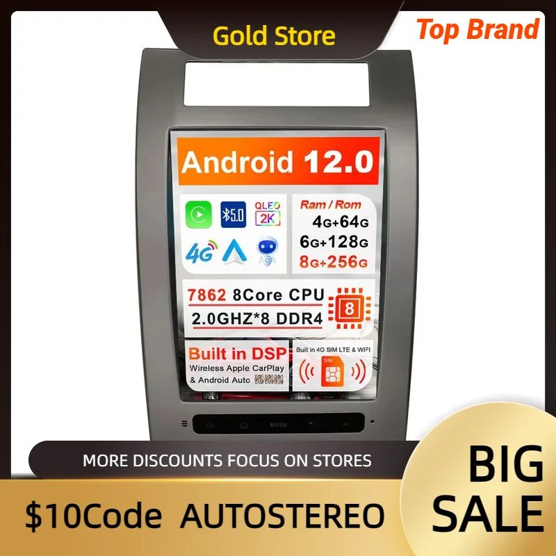 

Android 12 8 + 256G для Acura RL 3.5RL Honda Legend KB1 KB2 2004-2012 автомобильный мультимедийный плеер навигация головное устройство авто стерео радио