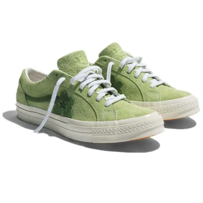 

New 2022 Flowers golf Le Fleur Tyler The Creator Canvas Shoes Men Women Vulcanized Shoes Casual Sneakers Skateboard Shoes T28