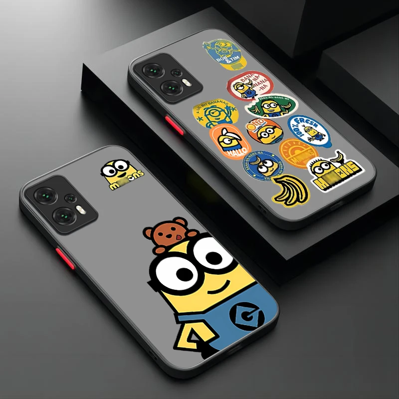 Милый мультяшный чехол M-Minions для Xiaomi 13T 12T 11T 10T 13 12 11 Lite 5G NE POCO X6 M6 Pro 4G X3 NFC X4 GT X5 F3 F4 F5 F6