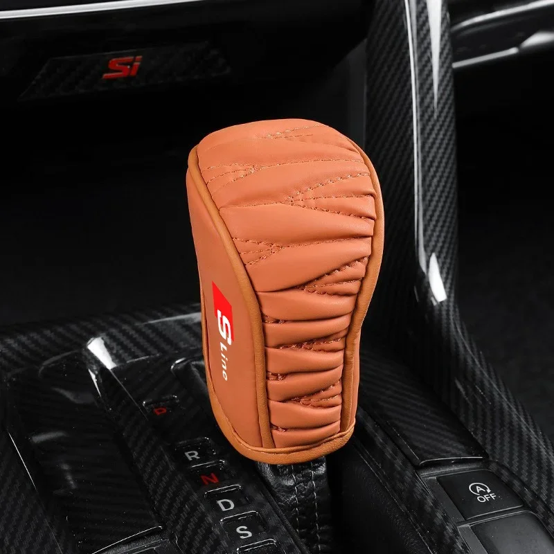 1 шт. новый автомобильный чехол для ручки переключения передач Audi Sline RS A4 A3 A5 A6 A7 A8 Q3