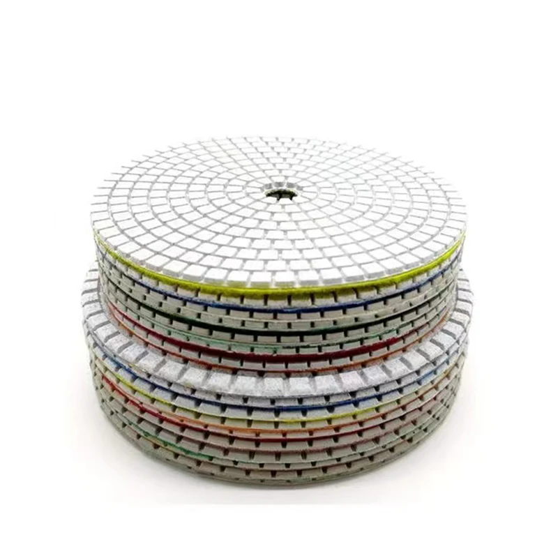 1Pc 8 Inch 200mm 30-3000 Grit Diamond Wet Polishing Pad For Granite Stone Concrete Marble Grinding Disc Abrasive Tools