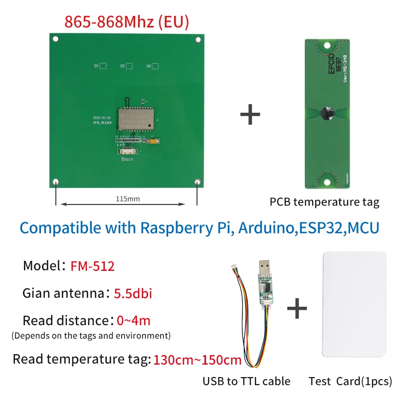 

RFID модуль UHF для Arduino Raspberry Pi ESP32