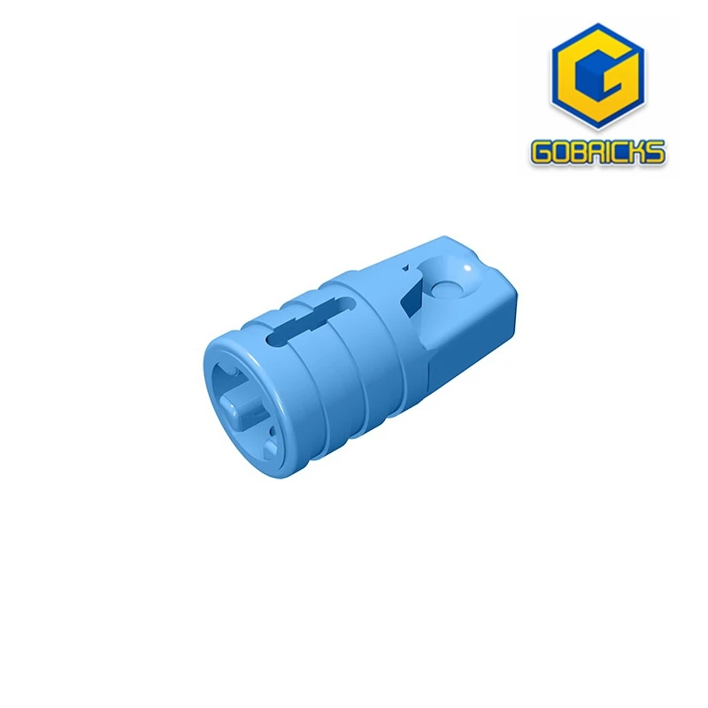 Шарнирный цилиндр gobrick размер 1x2 блокировка с отверстием для 1 пальца и оси на