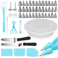 pack of 52 cake turntable set stainless steel thickened pastry tube baking tools cakes gadgets accessories supplies