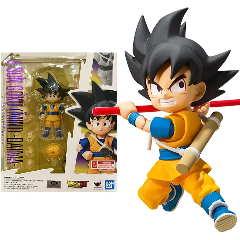 В наличии оригинальные BANDAI SPIRITS S.H.Figuarts SHF Son Goku MINI DAIMA 7 см аниме фигурка модель