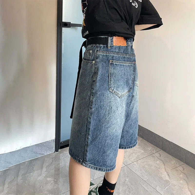 Women's Y2K Denim Short Pants High Waist Streetwear Denim Shorts Loose Pants Harajuku Style Korean Summer Clothes For Women