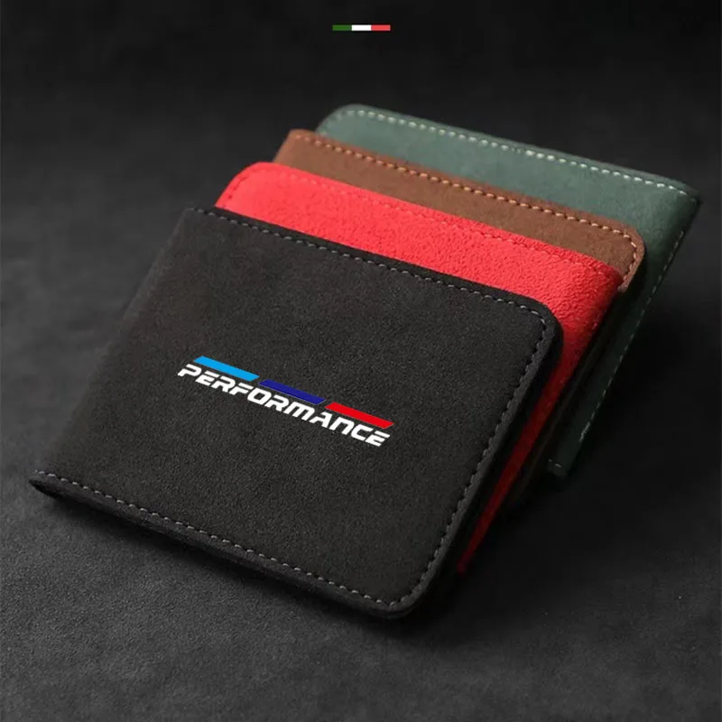 

Car Documents Storage Bag Suede Wallet for E30 E34 E36 E39 E46 E60 E61 E84 E87 E90 ID Card Driver License Holder Organizer Bag