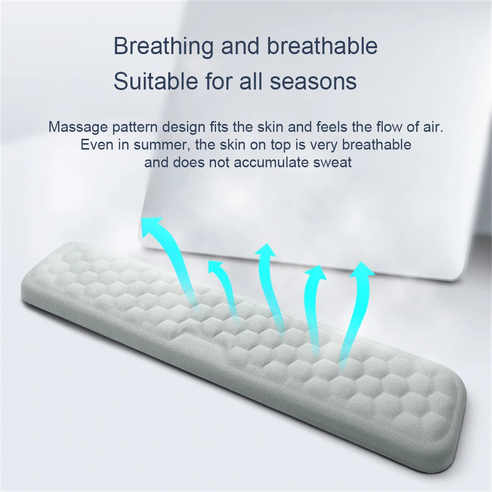 

Durable Keyboard Pad 3-5 Seconds Rebound Wrist Mouse Pad Deformation Breathing Mouse Accessories Keyboard Holder Massage Wrist