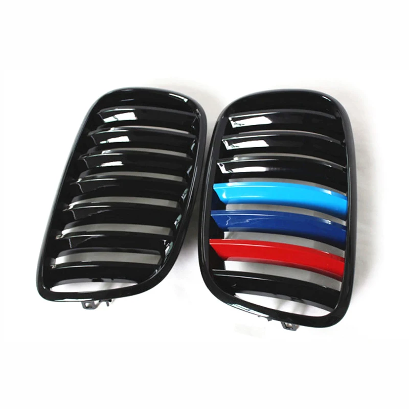 

A Pair Left And Right For BMW X5 X6 E70 E71 E72 2008-2013 Car Front Kidney Grille Single Slats Racing Grills Auto Accessories