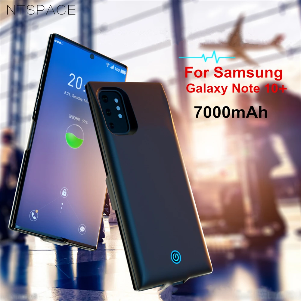 

For Samsung Galaxy Note 10 Plus Battery Charger Cases 7000mAh External Power Bank Charging Case For Samsung Note 10 Battery Case