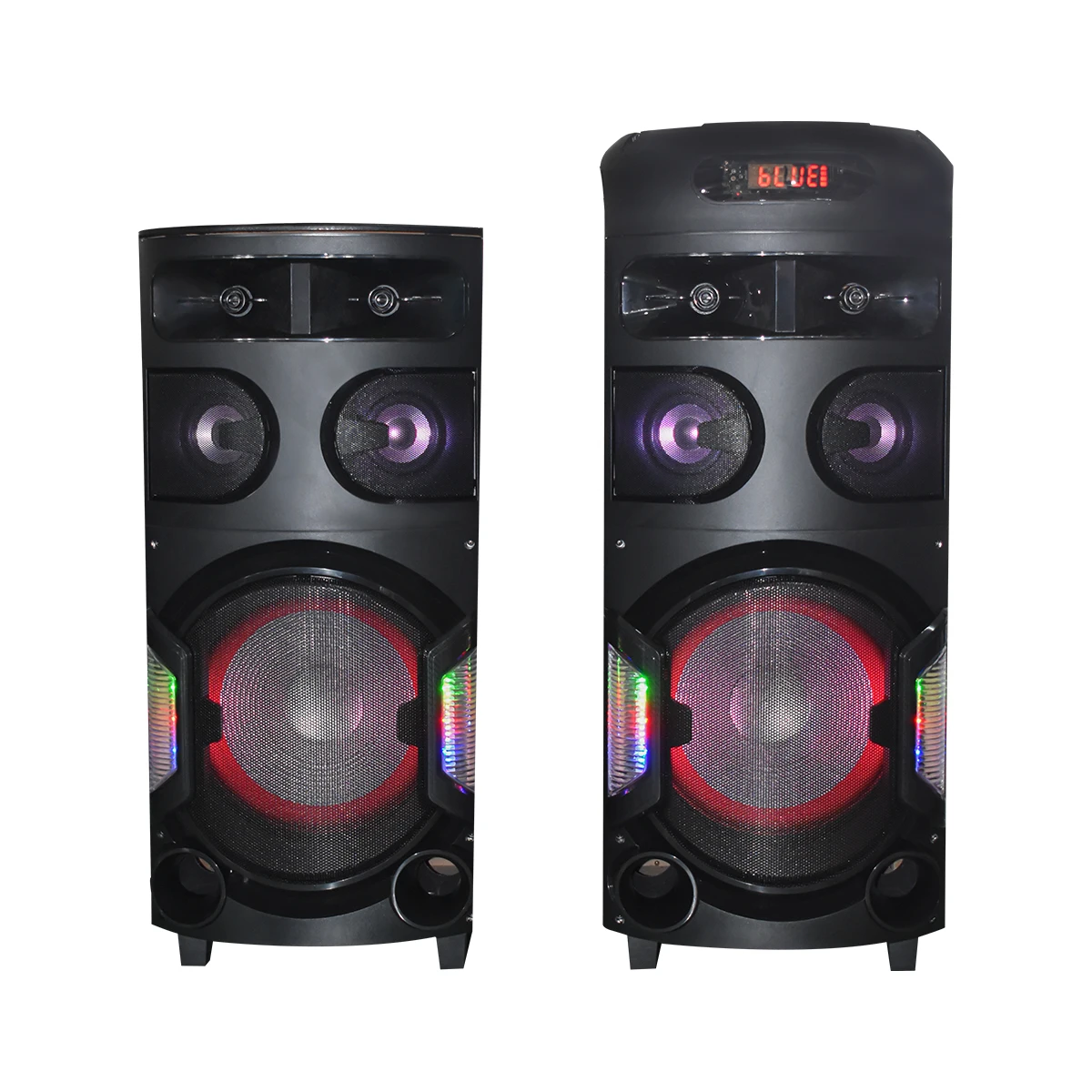 

wireless karaoke system party speaker double 12 inch speaker with remote control blue tooth Fm