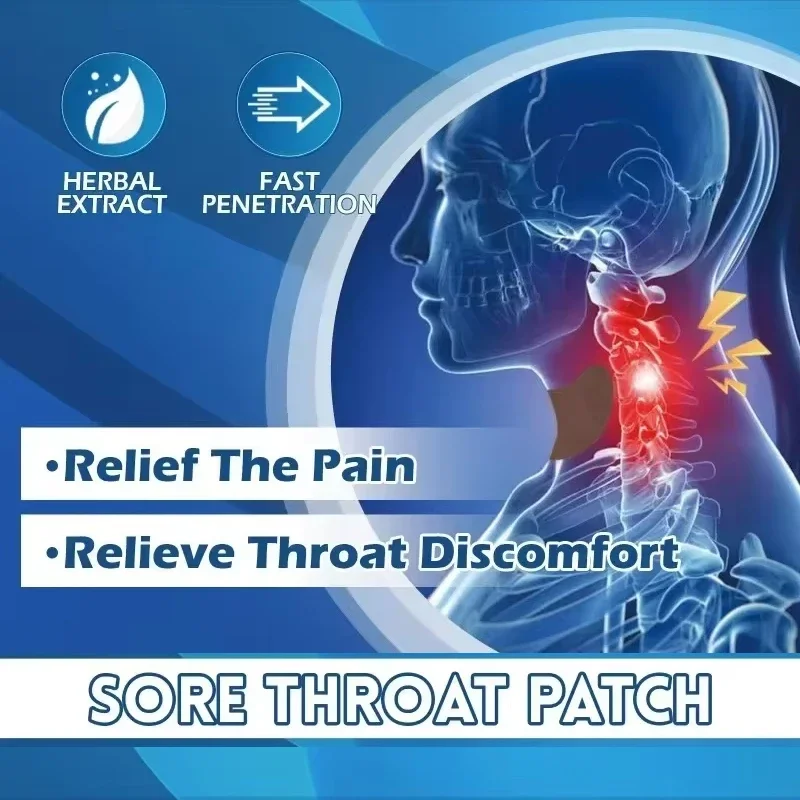 16 шт. лечение боли в горле фарингит травяной пластырь облегчение холодной астмы