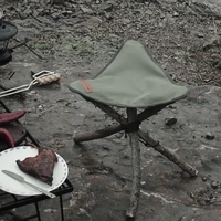 outdoor camping folding triangle stool cloth portable barbecue picnic stool bc oxford cloth single fishing outing equipment gift