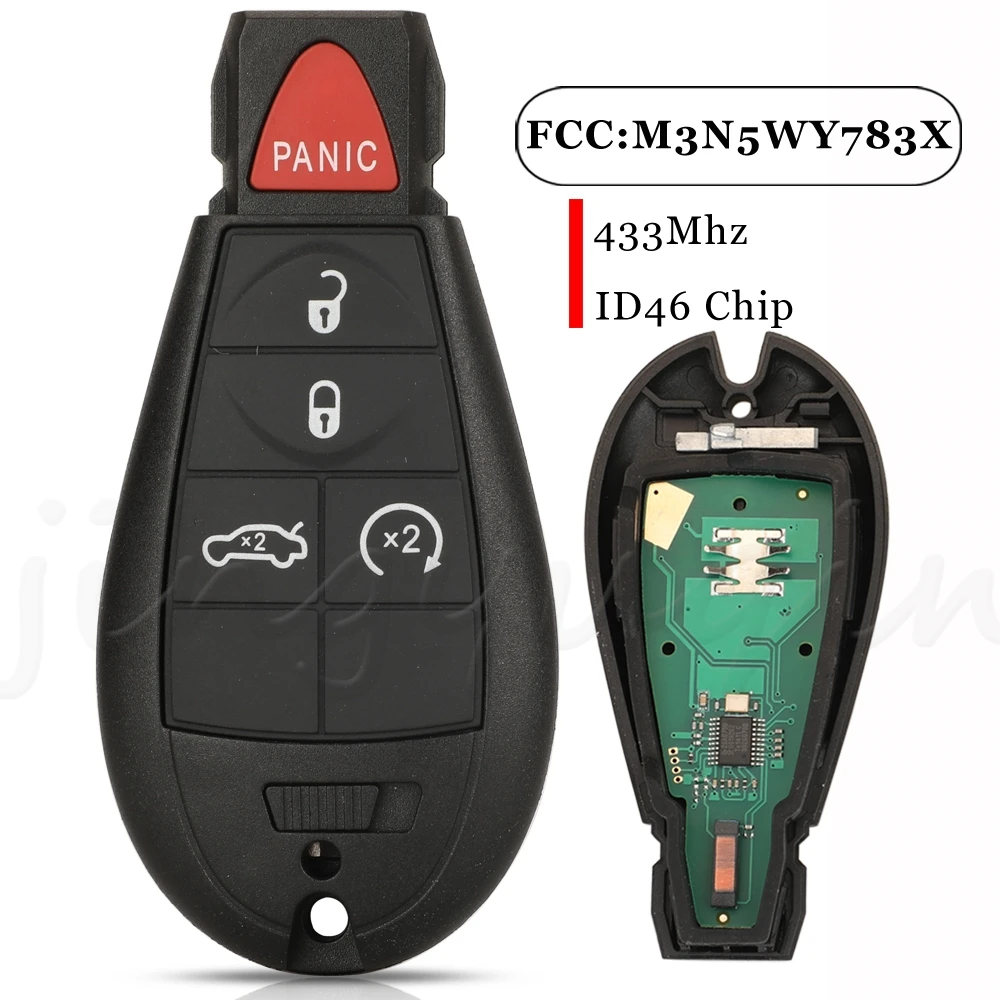 

Jingyuqin дистанционный Автомобильный ключ 433 МГц PCF7941 M3N5WY783X для Chrysler Town Country Jeep Grand Cherokee Dodge Caravan Journey