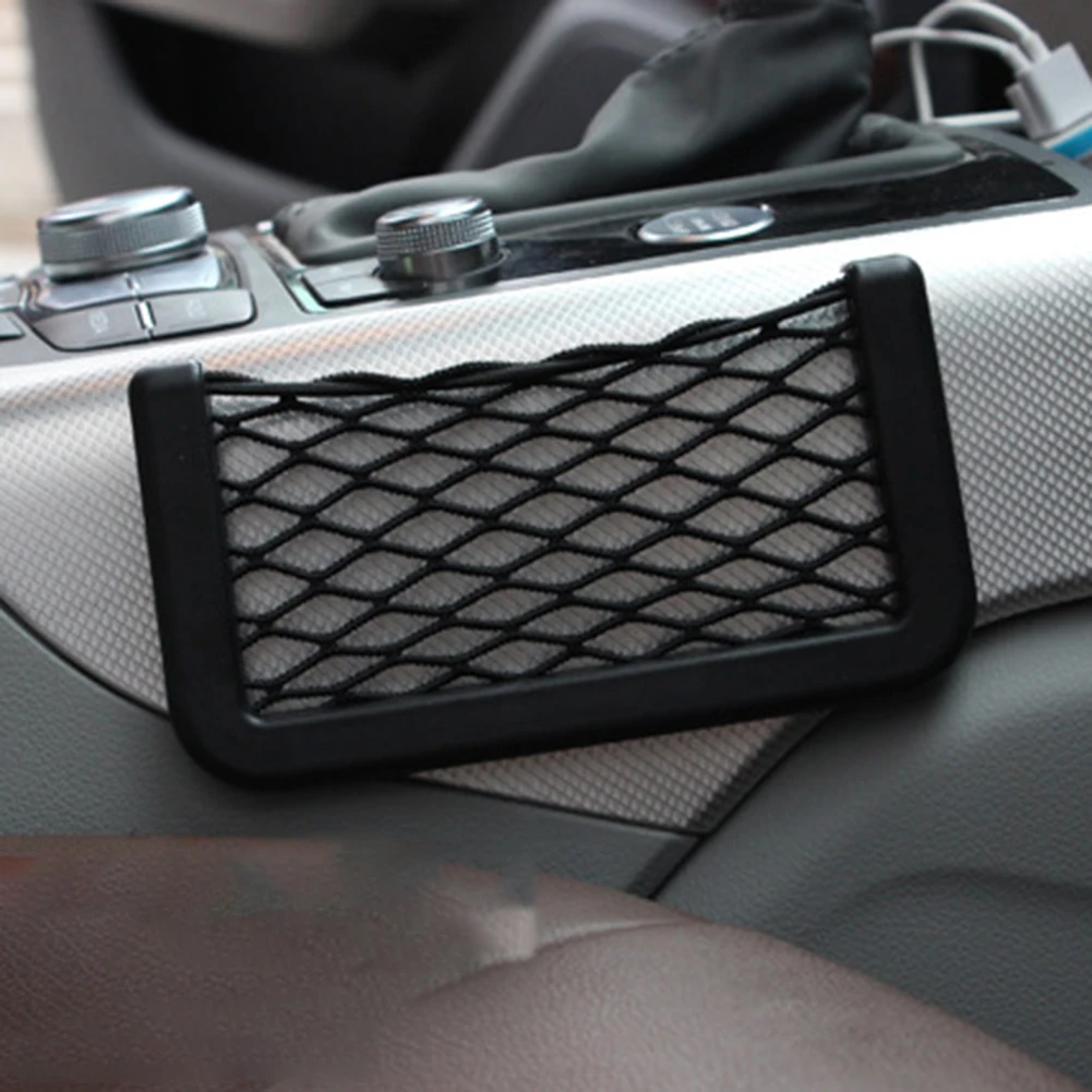 

Pocket Organizer Net Bag 1 PCS 20*8CM ABS Accessories Black Interior Mesh
